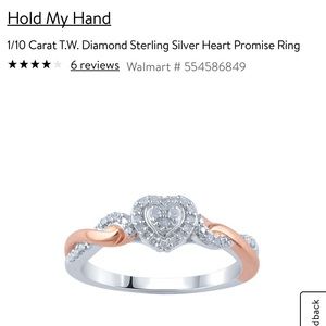 1/10 Carat T.W. Diamond Sterling Silver Ring